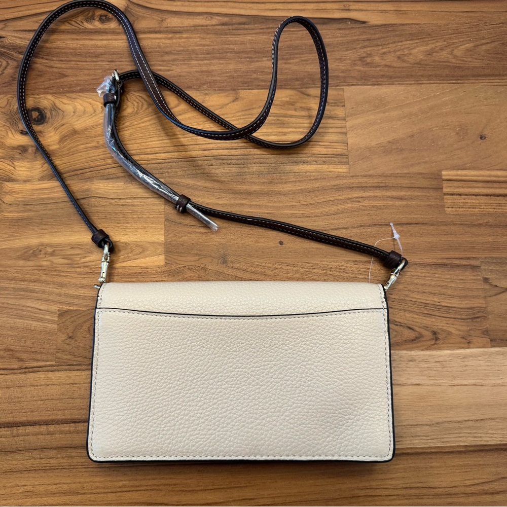 Coach Cream and Brown Crossbody Bag - Picture 3 of 8